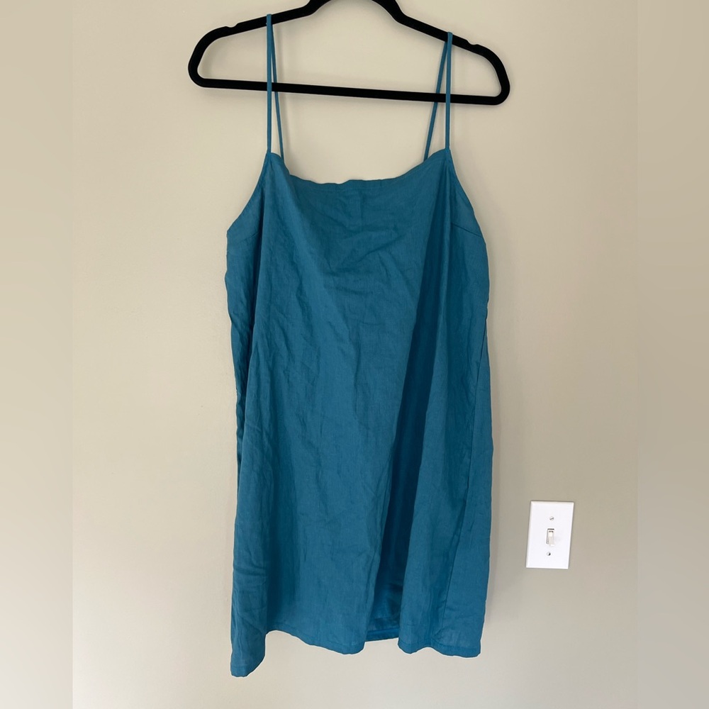 Vitamin A Turquoise Camisole Top/beach mini coverup